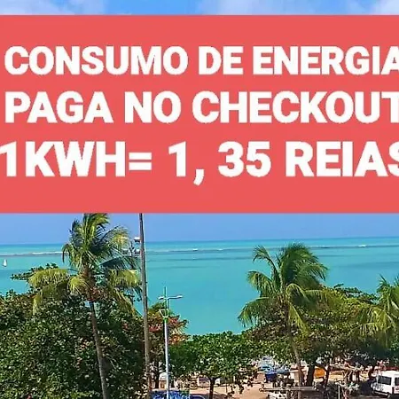 Na Beira Mar De Pajucara- Edif Neo- Apartamento Quarto E Sala - Possui Varanda- Vista Lateral Do Mar-Rua Julio Plech Filho 60 Esquina Com Avenida Doutor Antonio Gouveia - Consumo Eletrico E Pago No Ckeck-Out - 1 Kwh E 1,35 Reias - Tem Tela De Proteca Maceio  Exterior photo