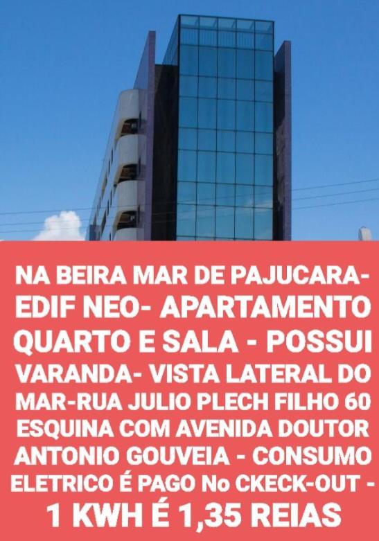 Apartment Na Beira Mar De Pajucara- Edif Neo- E Sala - Possui Varanda- Vista Lateral Do Mar-rua Julio Plech Filho 60 Esquina Com Avenida Doutor Antonio Gouveia - Consumo Eletrico E Pago No Ckeck-out - 1 Kwh E 1,35 Reias - Tem Tela De Proteca